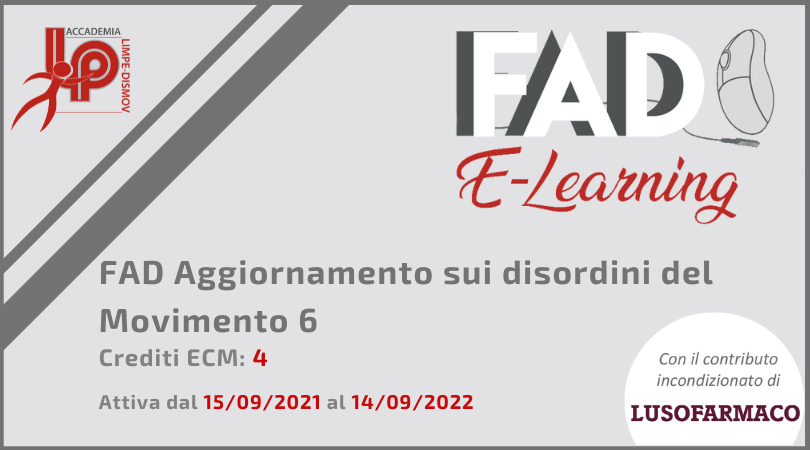 Course Image FAD E-learning "Aggiornamento sui disordini del Movimento 6"