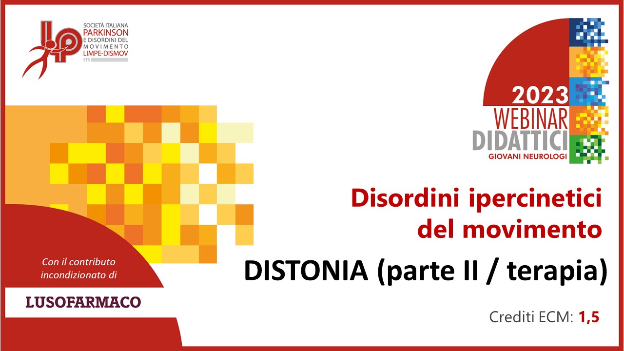 Course Image FAD Sincrona "Disordini Ipercinetici del Movimento - Distonia (Parte II/Terapia)"