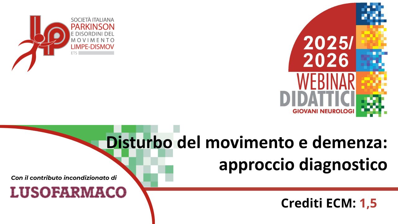Course Image FAD Sincrona: "Disturbo del movimento e demenza: approccio diagnostico"