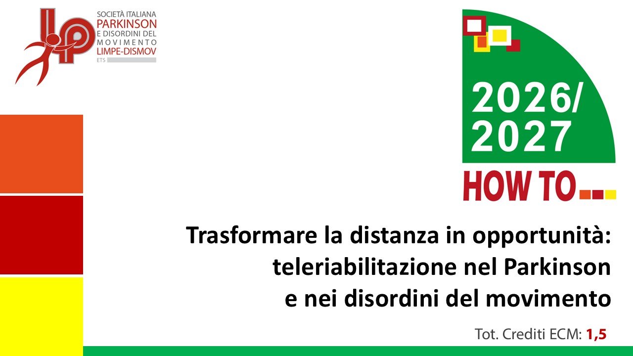 Course Image FAD SINCRONA Trasformare la distanza in opportunità: teleriabilitazione nel Parkinson e nei disordini del movimento